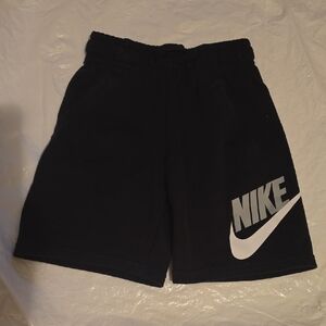 Nike Kids Black Shorts with White Logo